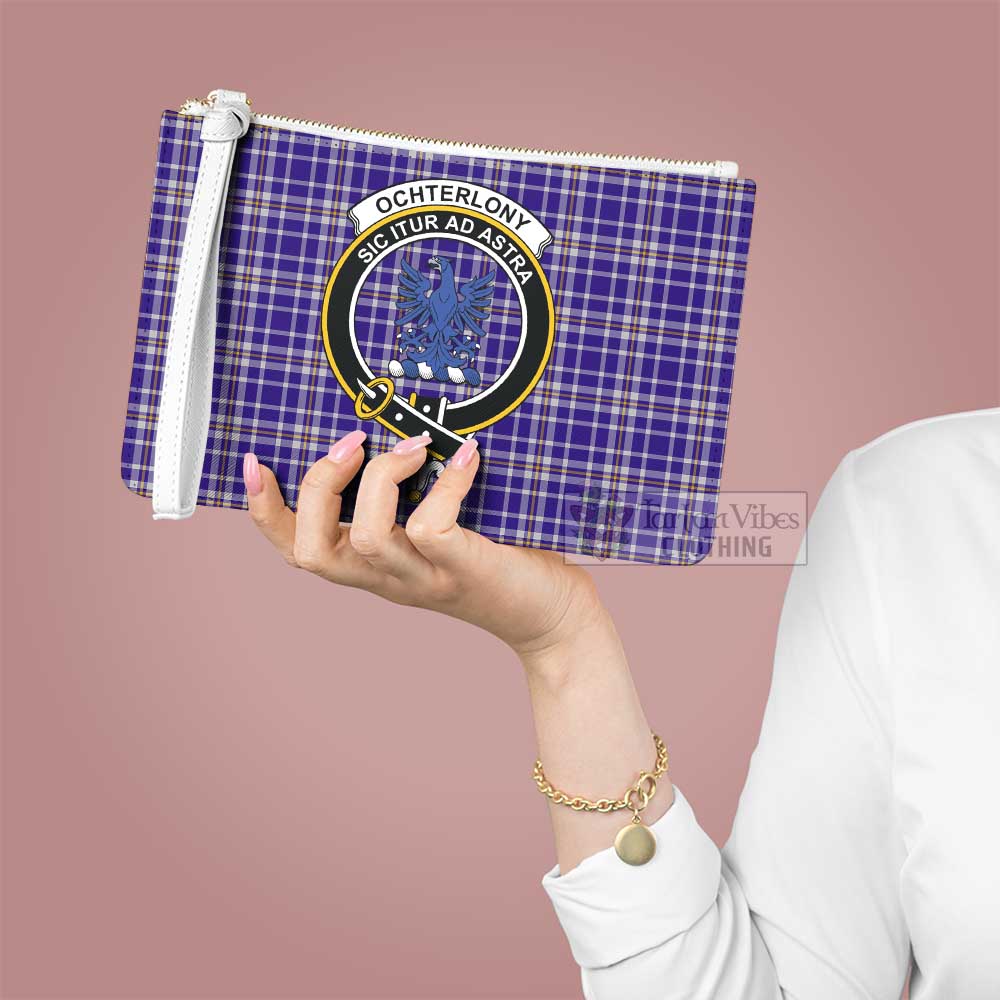 Tartan Vibes Clothing Ochterlony Family Crest Tartan Clutch Bag
