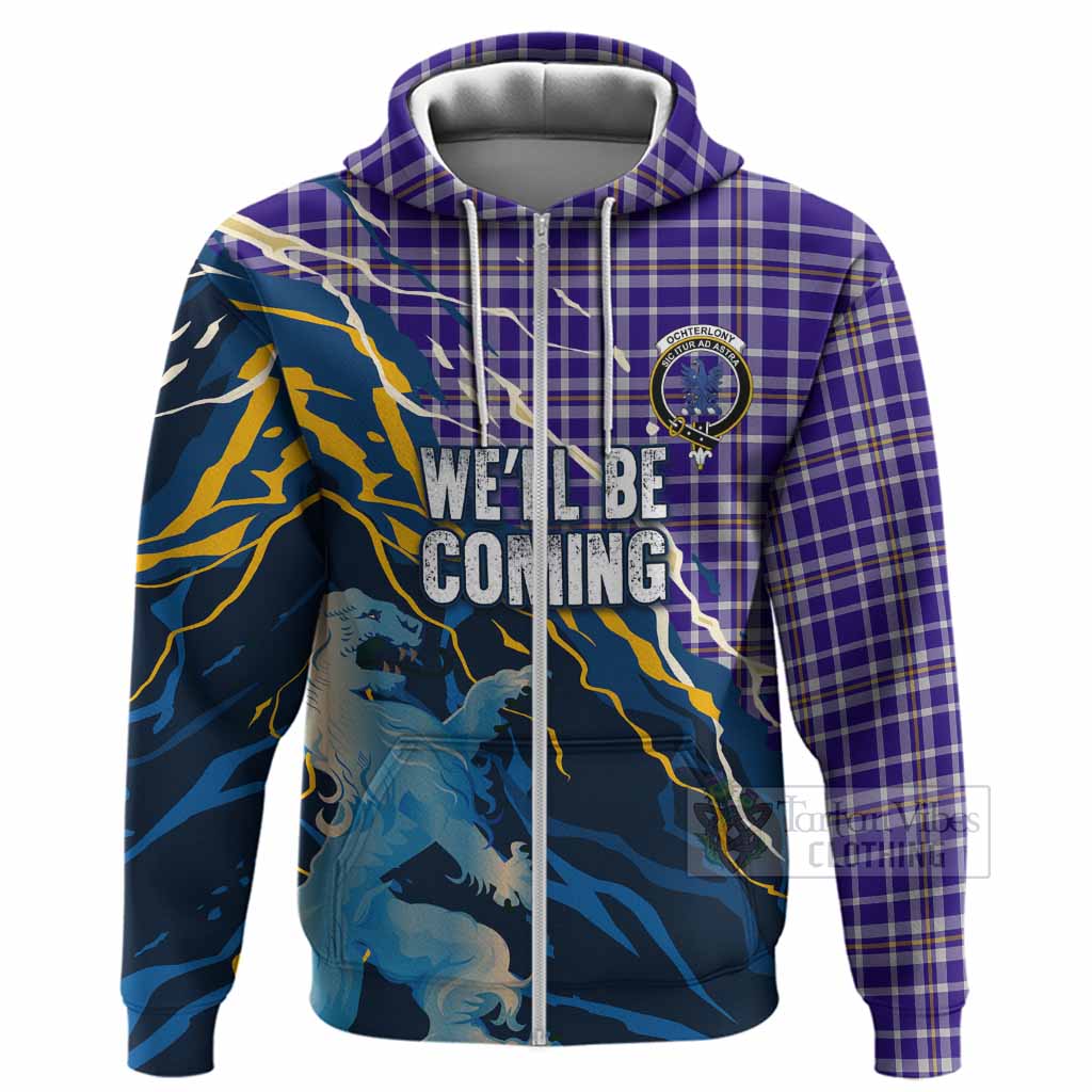 Ochterlony Scotland Tartan Hoodie WC2026 Football - We'll Be Coming