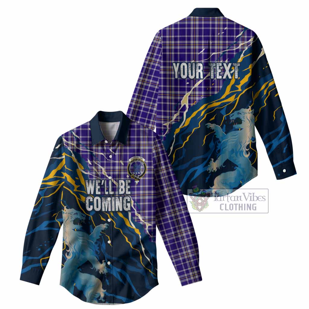Ochterlony Scotland Tartan Women Casual Shirt WC2026 Football - We'll Be Coming