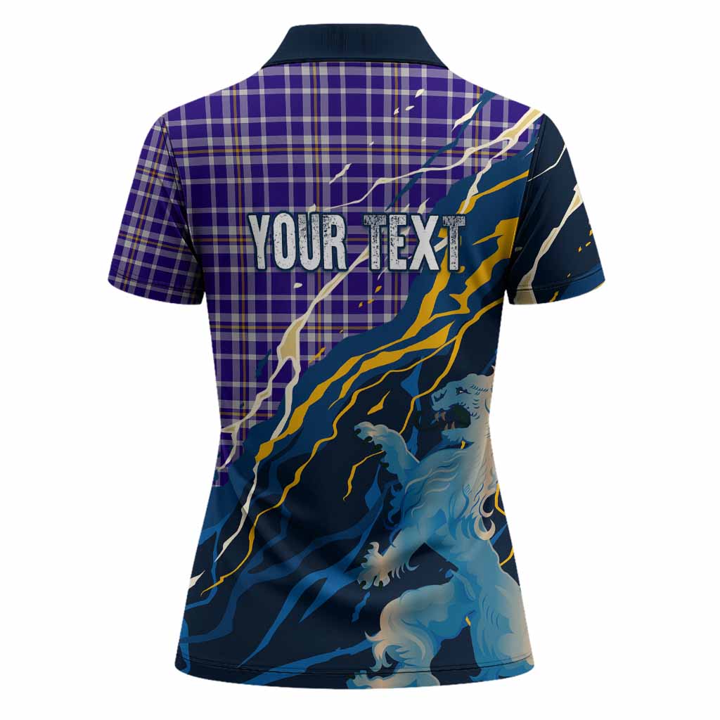 Ochterlony Scotland Tartan Women Polo Shirt WC2026 Football - We'll Be Coming