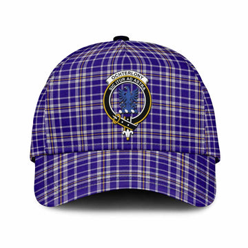 Ochterlony Tartan Classic Cap with Family Crest