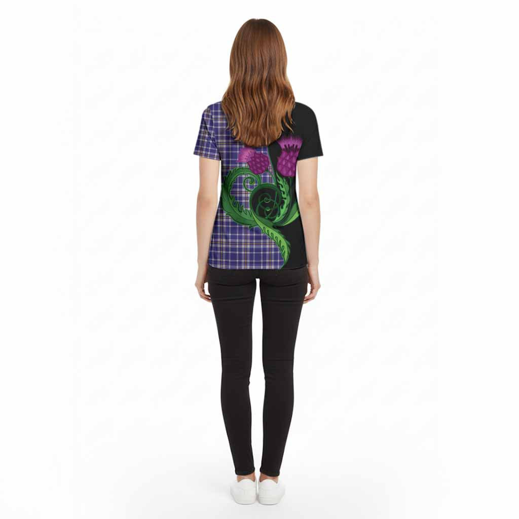 Ochterlony Tartan Cotton T-shirt Traditional Scottish Thistle