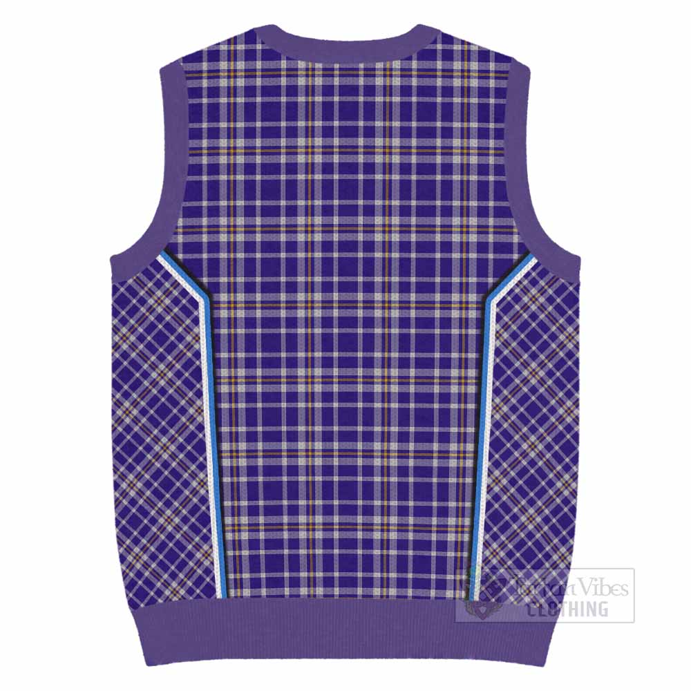 Ochterlony Tartan Crest Knitted V-Neck Vest Scotland Coat of Arm Flag Style - Tartan Vibes Clothing