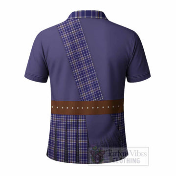 Ochterlony Tartan Crest Polo Shirt Kilt Costume Style