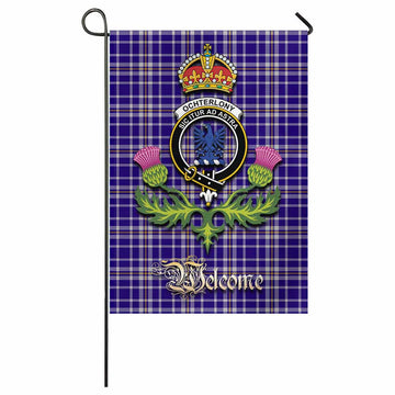 Ochterlony Tartan Family Crest Garden Flag Royal Thistle Welcome Style - Tartan Vibes Clothing