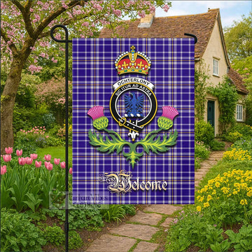 Ochterlony Tartan Family Crest Garden Flag Royal Thistle Welcome Style - Tartan Vibes Clothing