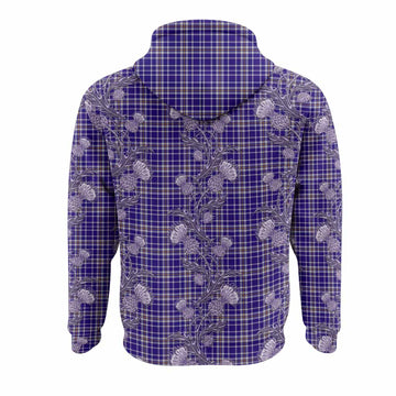 Ochterlony Tartan Hoodie Seamless Scottish Thistle Flowers