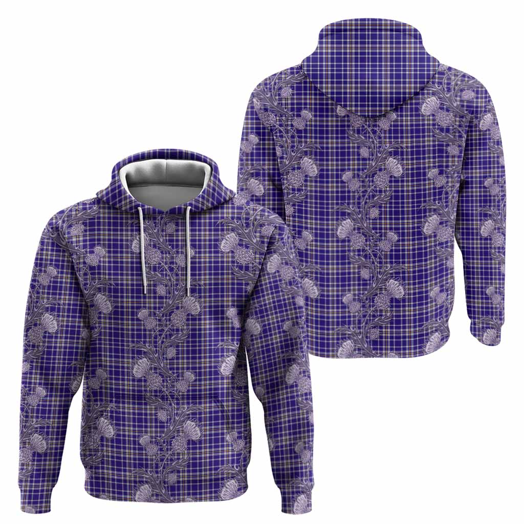 Ochterlony Tartan Hoodie Seamless Scottish Thistle Flowers