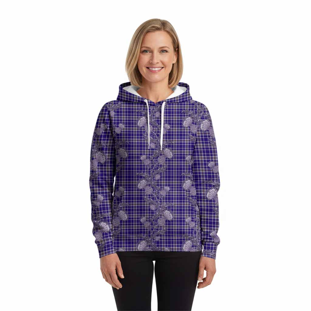 Ochterlony Tartan Hoodie Seamless Scottish Thistle Flowers