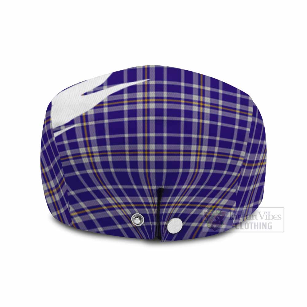 Ochterlony Tartan Loch Ness Monster Scottish Heritage Art Flat Cap, Jeff Cap