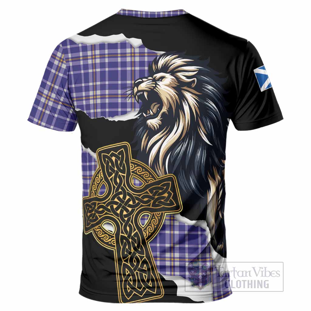 Ochterlony Tartan Scottish T-Shirt Lion Celtic Heritage