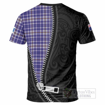 Ochterlony Tartan T-Shirt New Zealand Pattern Unique Zipper Stylized