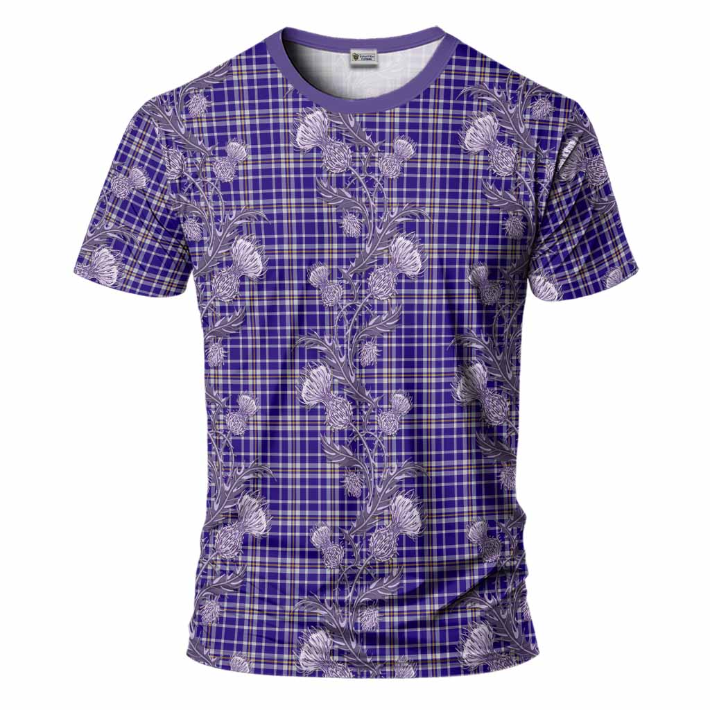 Ochterlony Tartan T-Shirt Seamless Scottish Thistle Flowers