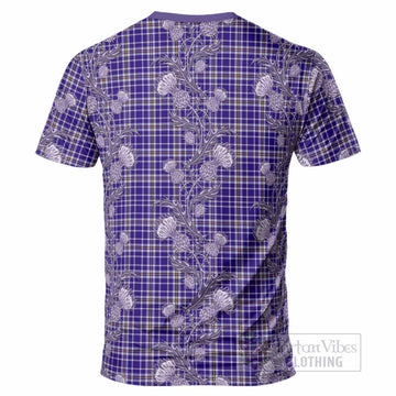 Ochterlony Tartan T-Shirt Seamless Scottish Thistle Flowers