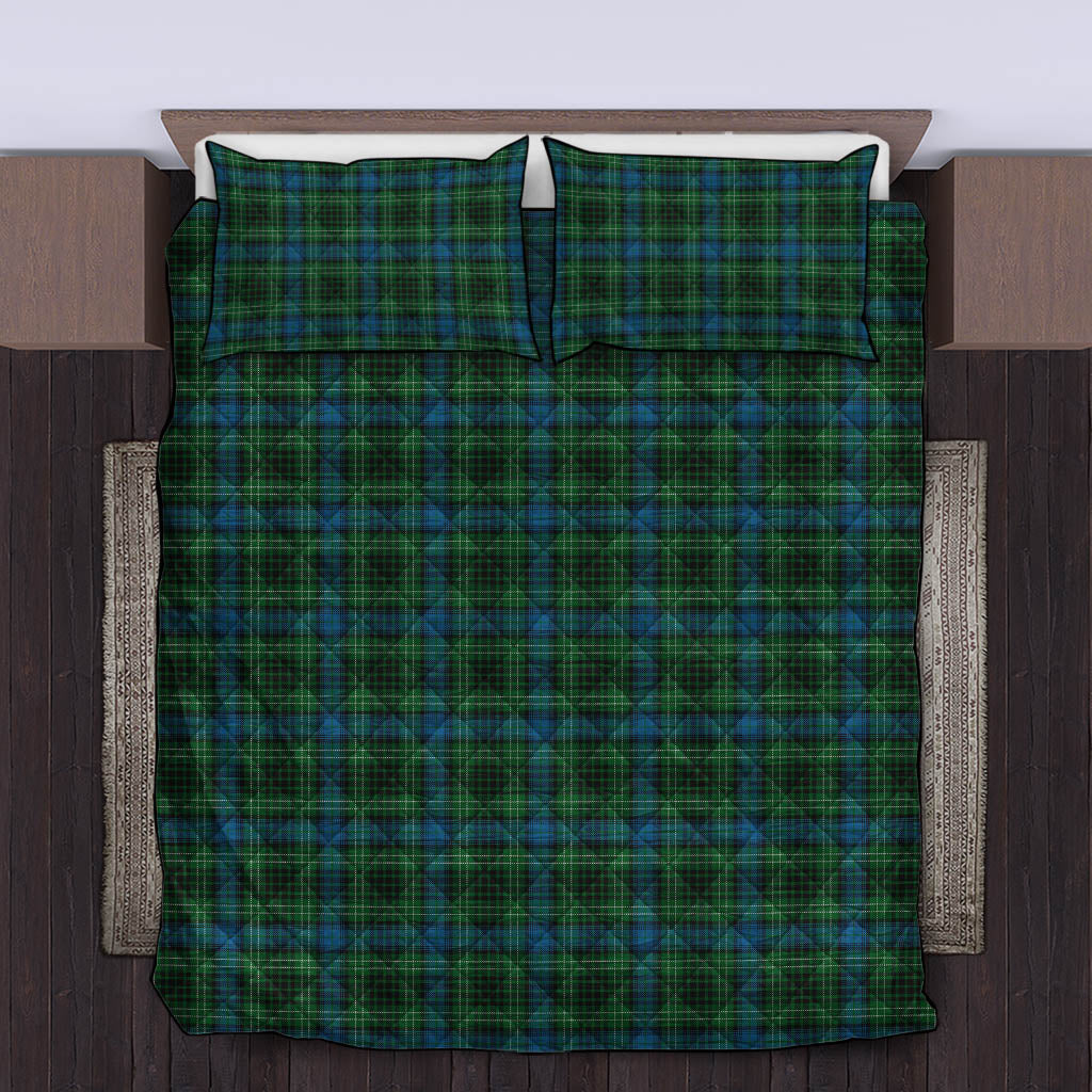 O'Connor Tartan Quilt Bed Set King - Tartan Vibes Clothing
