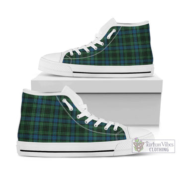 O'Connor Tartan High Top Shoes Kid High Top - White Sole - Tartan Vibes Clothing