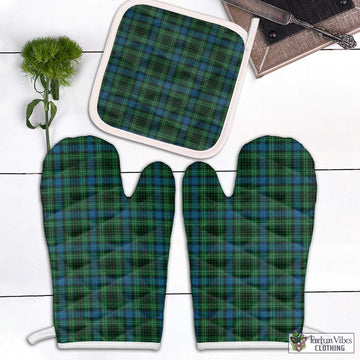 O'Connor Tartan Combo Oven Mitt & Pot-Holder Combo 2 Oven Mitt & 1 Pot-Holder Black - Tartan Vibes Clothing
