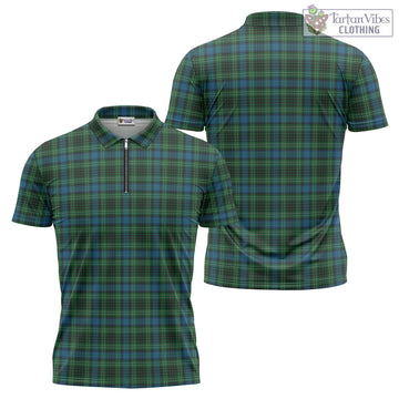 O'Connor Tartan Zipper Polo Shirt Unisex - Tartan Vibes Clothing
