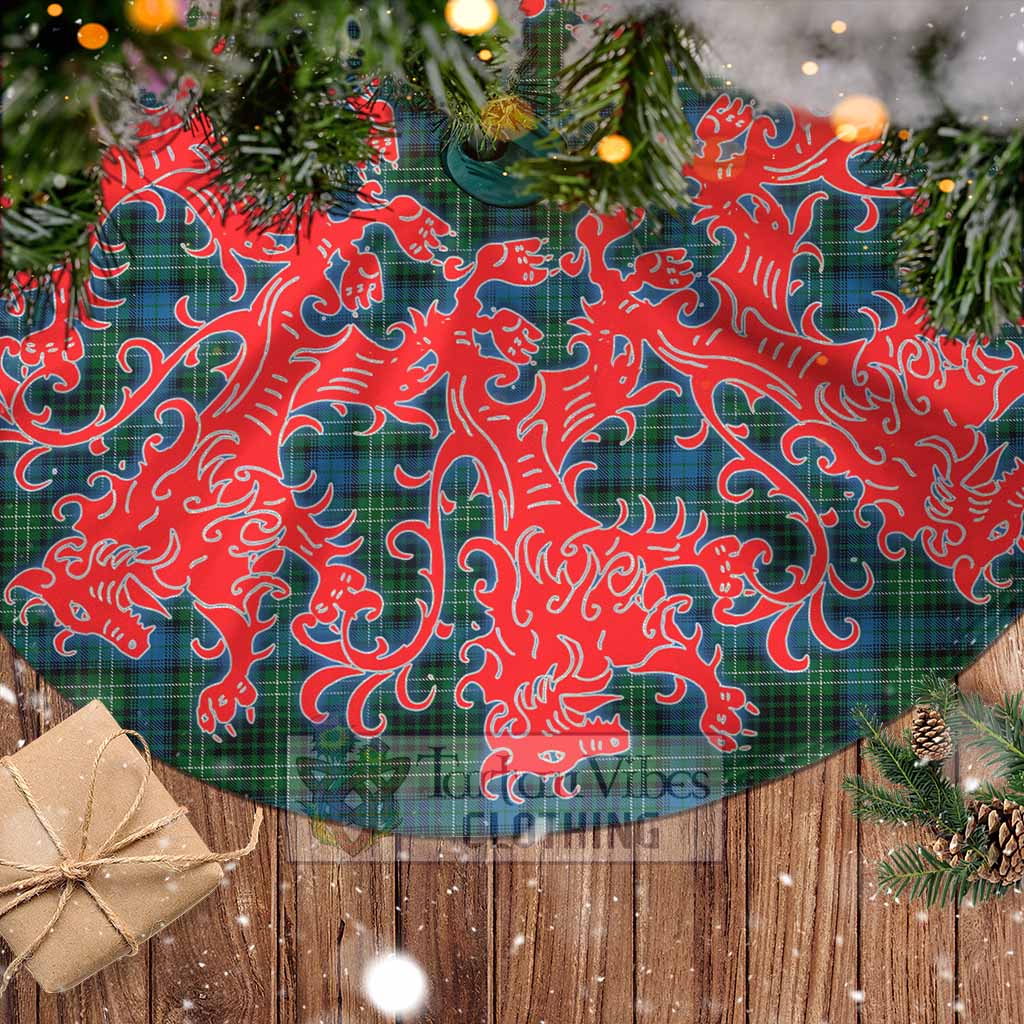 O'Connor Tartan Christmas Tree Skirt Lion Rampant Style - Tartan Vibes Clothing