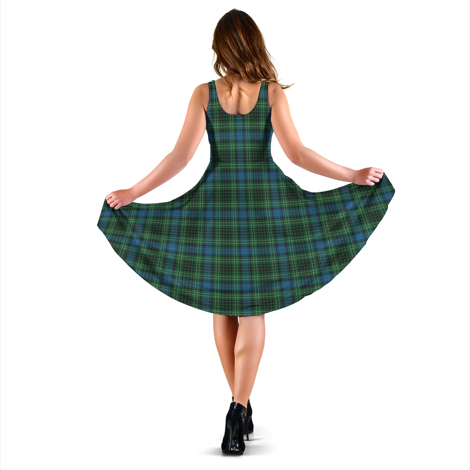 O'Connor Tartan Sleeveless Midi Womens Dress - Tartan Vibes Clothing