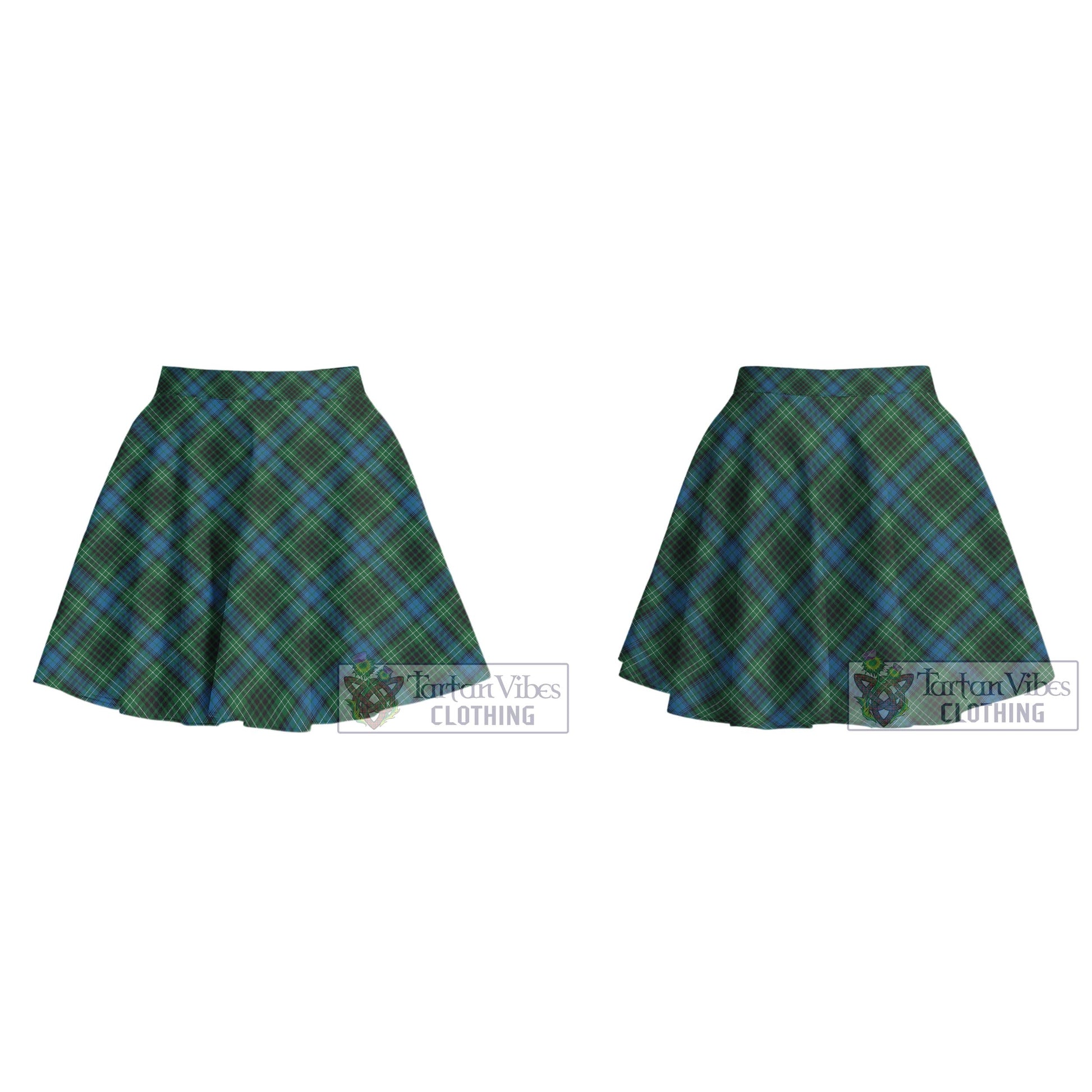 O'Connor Tartan Women's Plated Mini Skirt Cross Style - Tartan Vibes Clothing