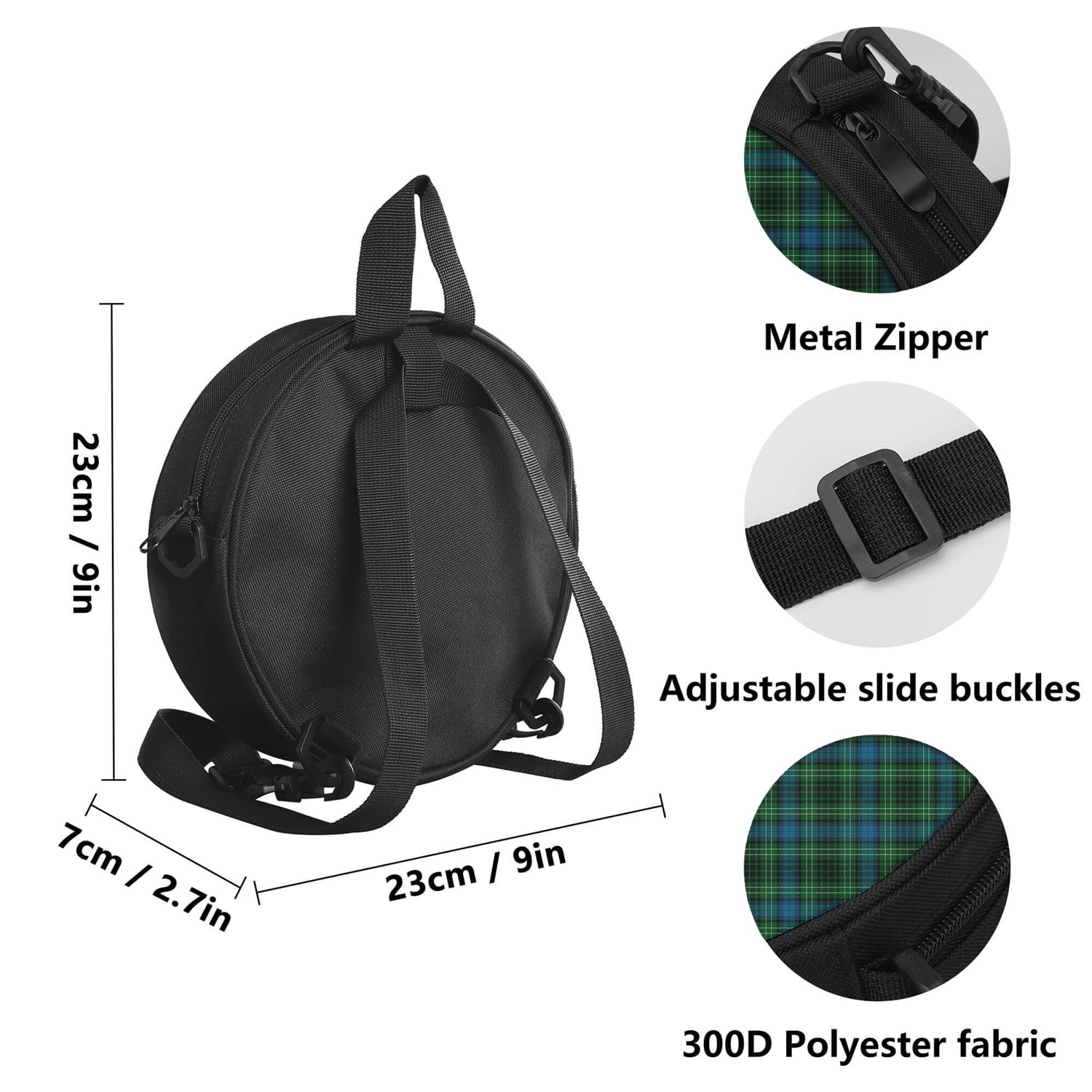 O'Connor Tartan Round Satchel Bags - Tartan Vibes Clothing