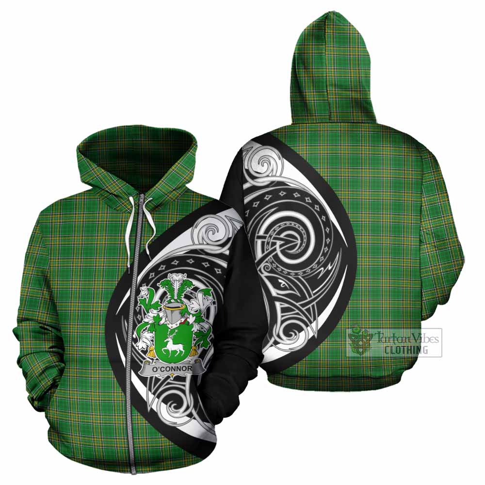 Tartan Vibes Clothing O'Connor Irish Clan Hoodie Celtic Circle Style