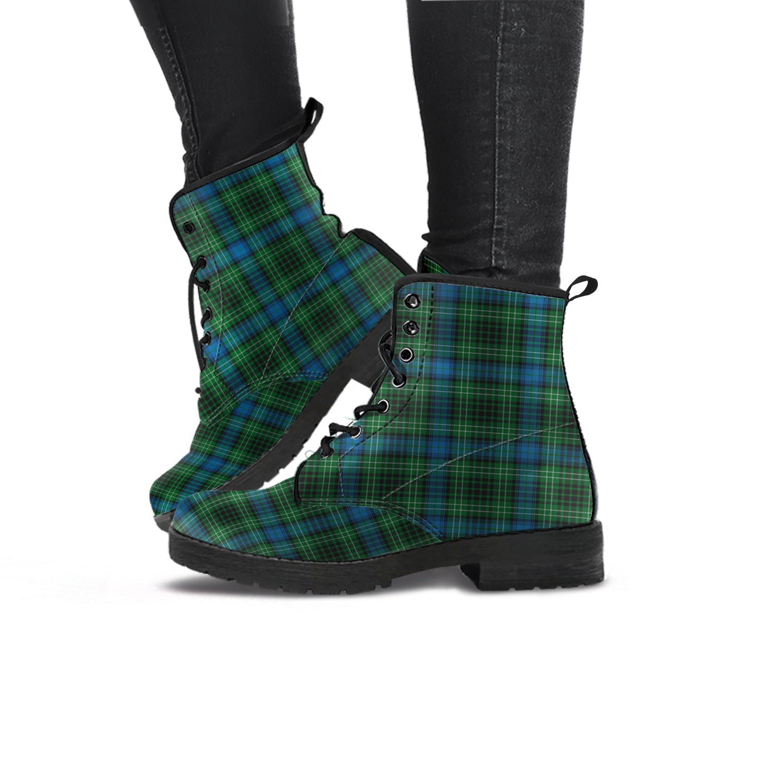 O'Connor Tartan Leather Boots - Tartan Vibes Clothing