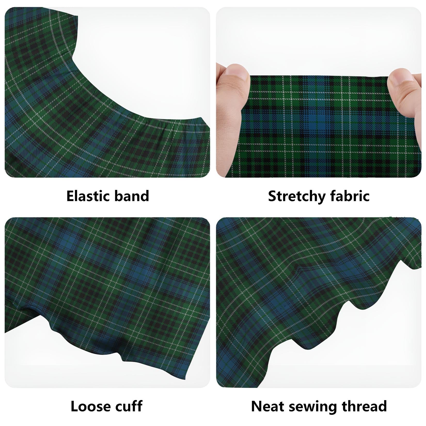 O'Connor Tartan Off Shoulder Long Dress - Tartan Vibes Clothing