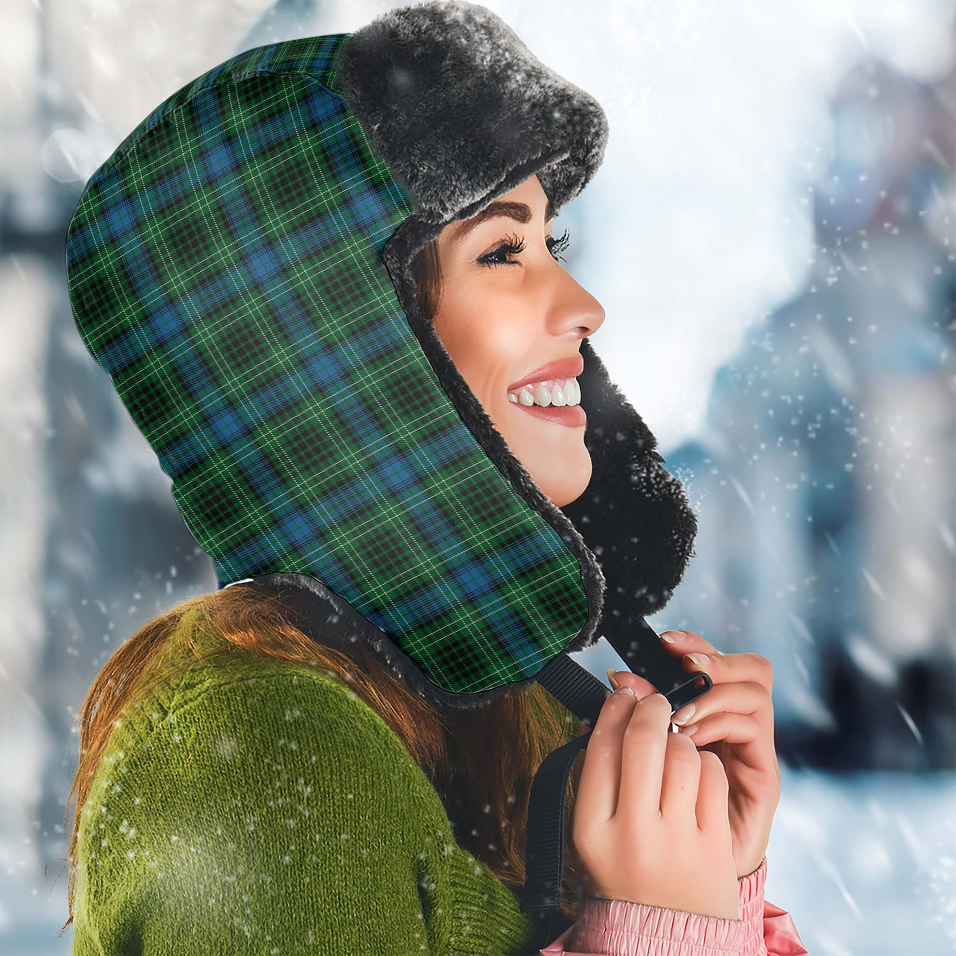 O'Connor Tartan Winter Trapper Hat - Tartan Vibes Clothing
