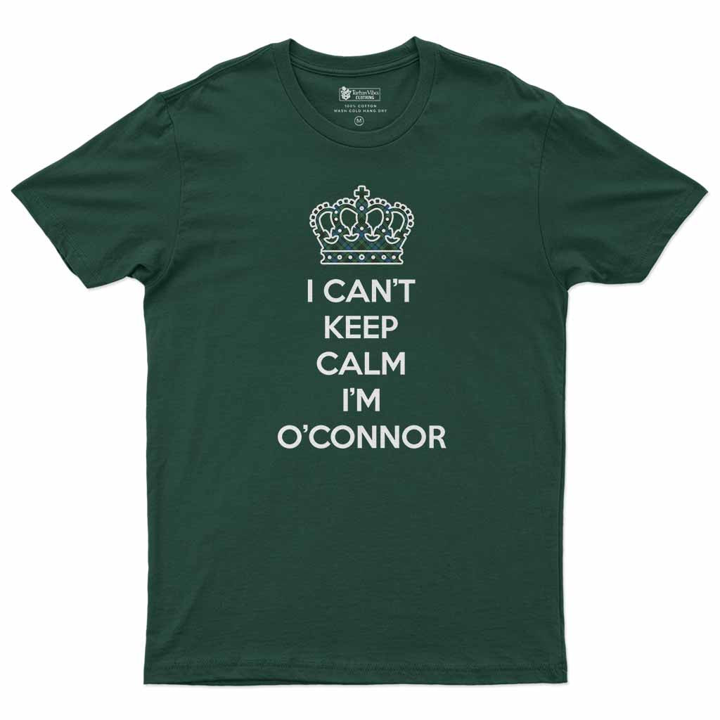 O'Connor Can't Keep Calm Men's T-Shirt Forest Green - Tartan Vibes Clothing