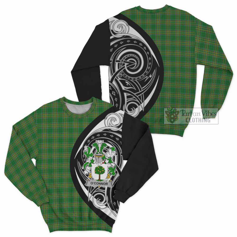 Tartan Vibes Clothing O'Connor (Faly) Irish Clan Sweatshirt Celtic Circle Style