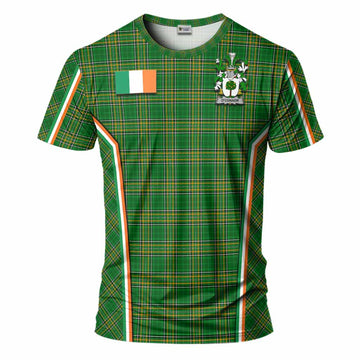 O'Connor (Faly) Irish Clan Coat of Arm Tartan T-Shirt Flag Style