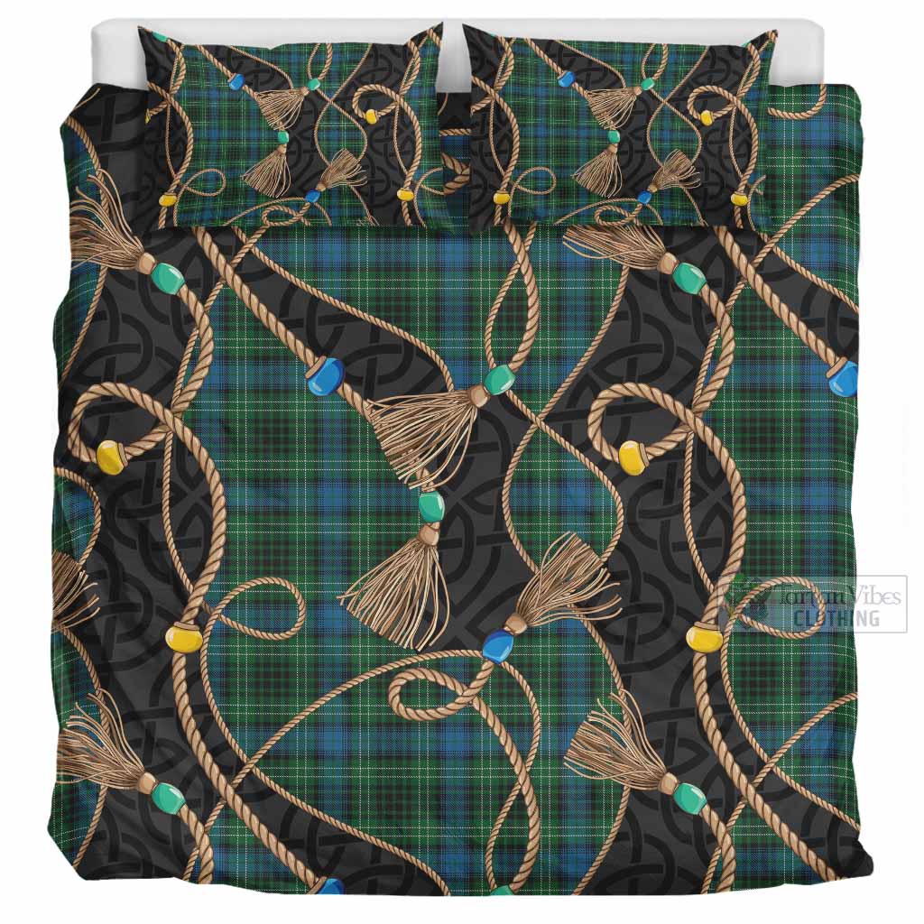 O'Connor Scottish Tartan Twisted Ropes Stylized Bedding Set UK Bedding Set UK Super King 104*94 inch - Tartan Vibes Clothing