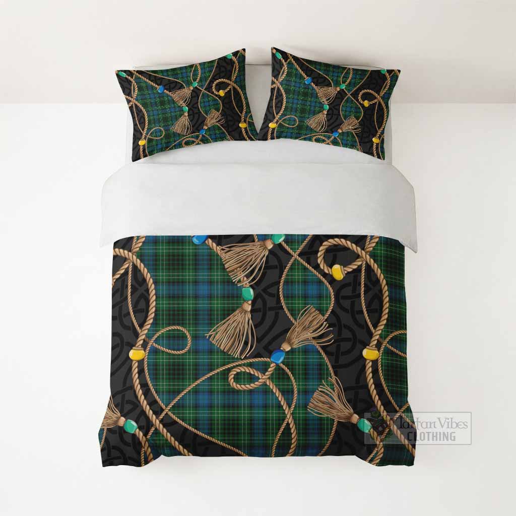 O'Connor Scottish Tartan Twisted Ropes Stylized Bedding Set - Tartan Vibes Clothing