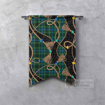 O'Connor Scottish Tartan Twisted Ropes Stylized Gonfalon