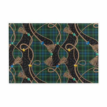 O'Connor Scottish Tartan Twisted Ropes Stylized House Flag 48*72 inch (120*180 cm) - Tartan Vibes Clothing