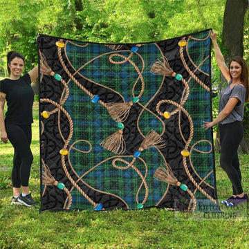 O'Connor Scottish Tartan Twisted Ropes Stylized Premium Quilt - Tartan Vibes Clothing