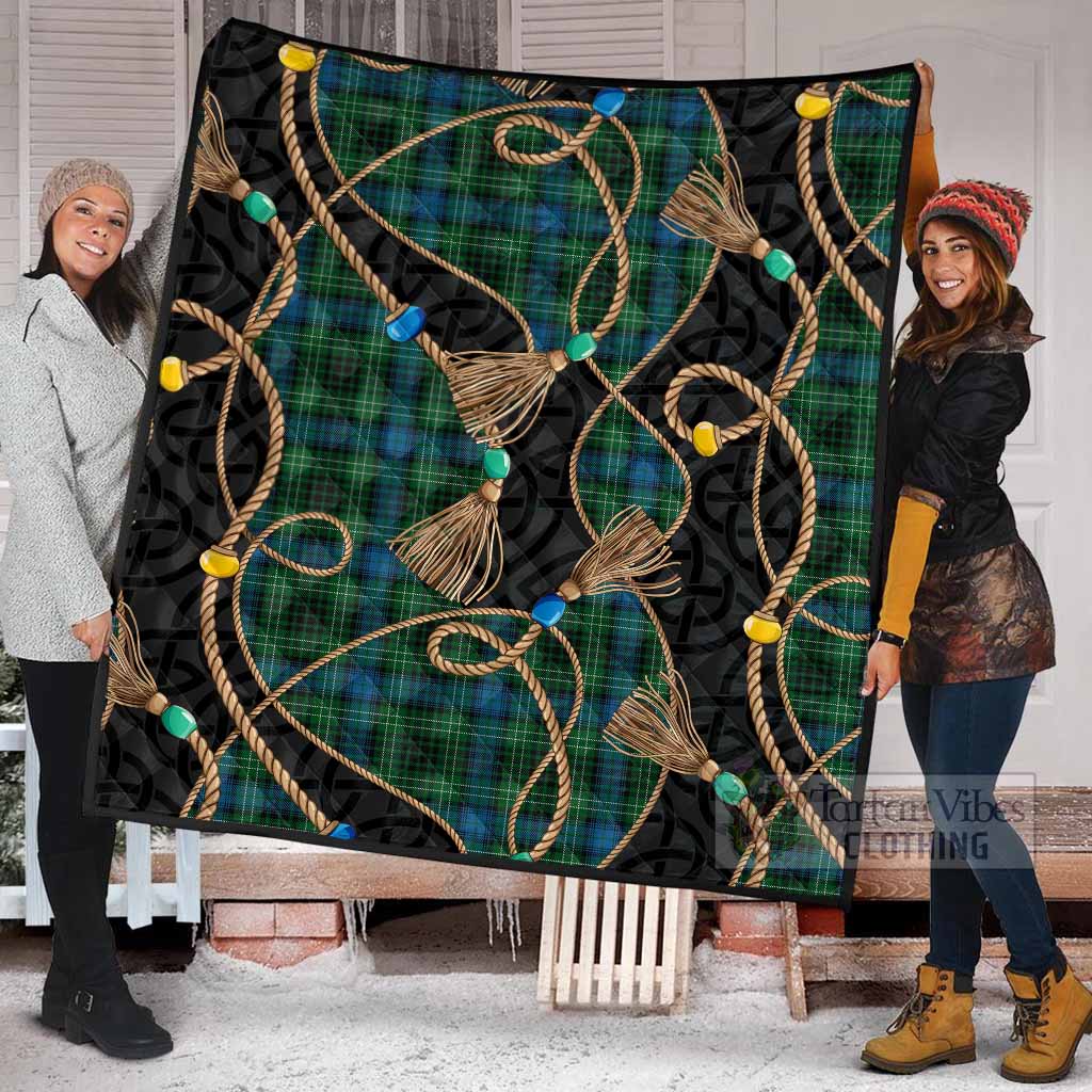 O'Connor Scottish Tartan Twisted Ropes Stylized Premium Quilt - Tartan Vibes Clothing