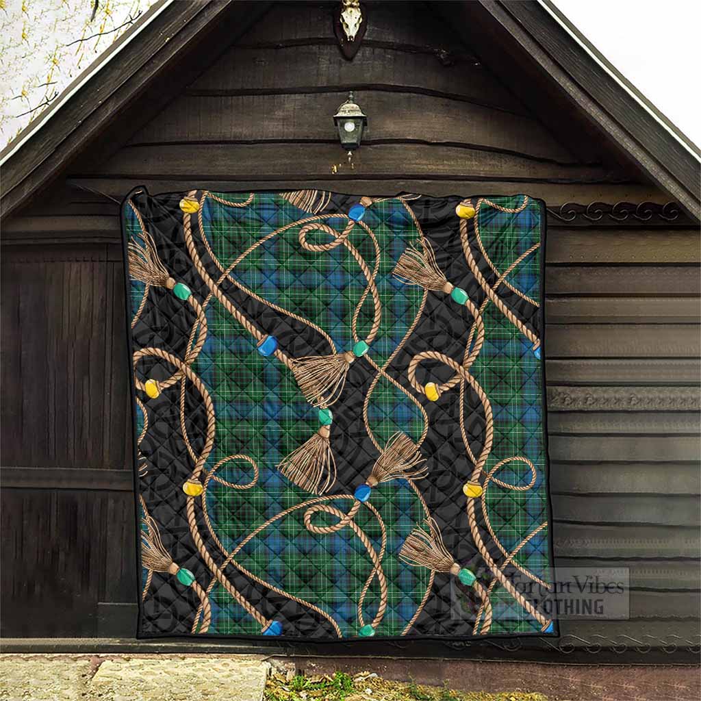 O'Connor Scottish Tartan Twisted Ropes Stylized Premium Quilt - Tartan Vibes Clothing