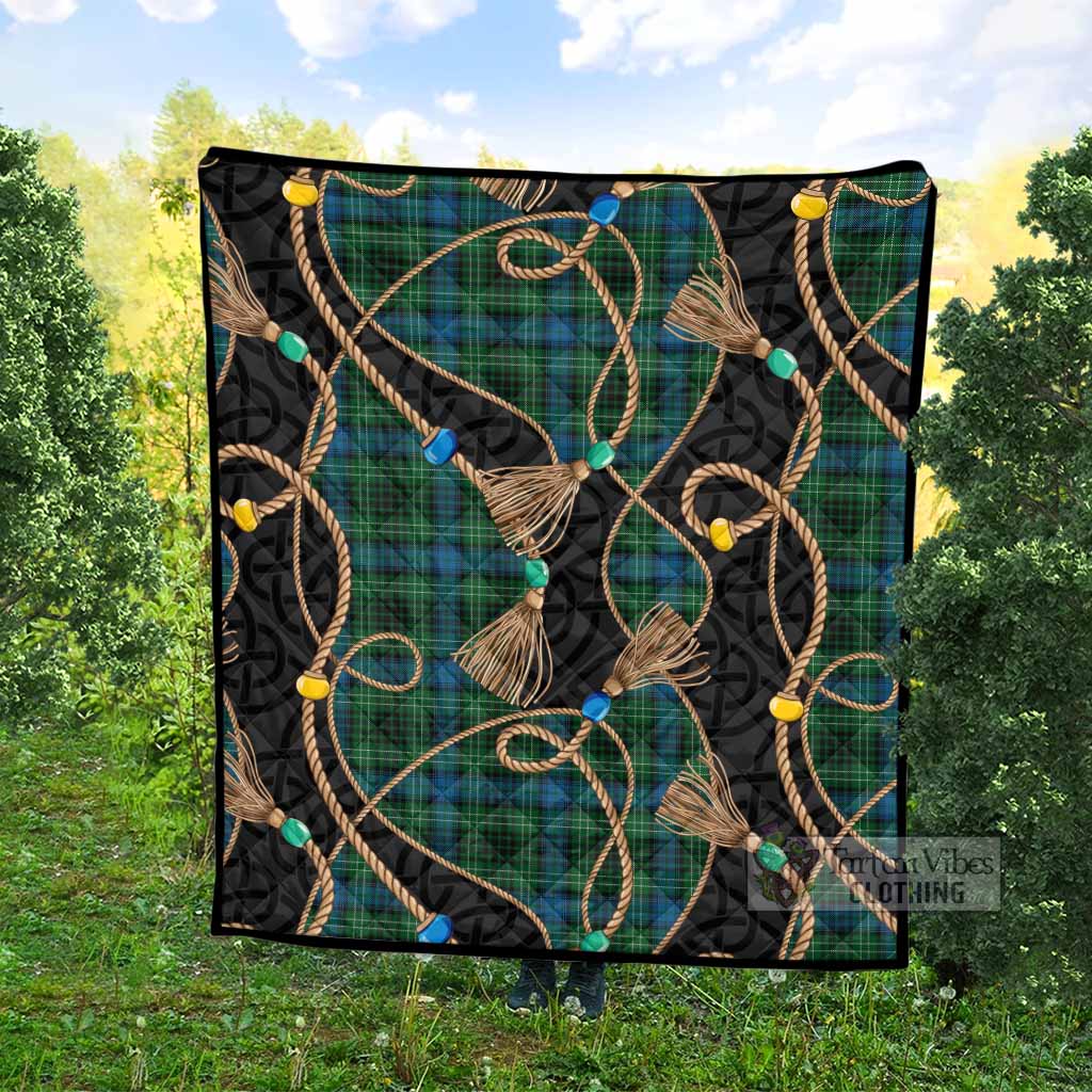O'Connor Scottish Tartan Twisted Ropes Stylized Premium Quilt - Tartan Vibes Clothing