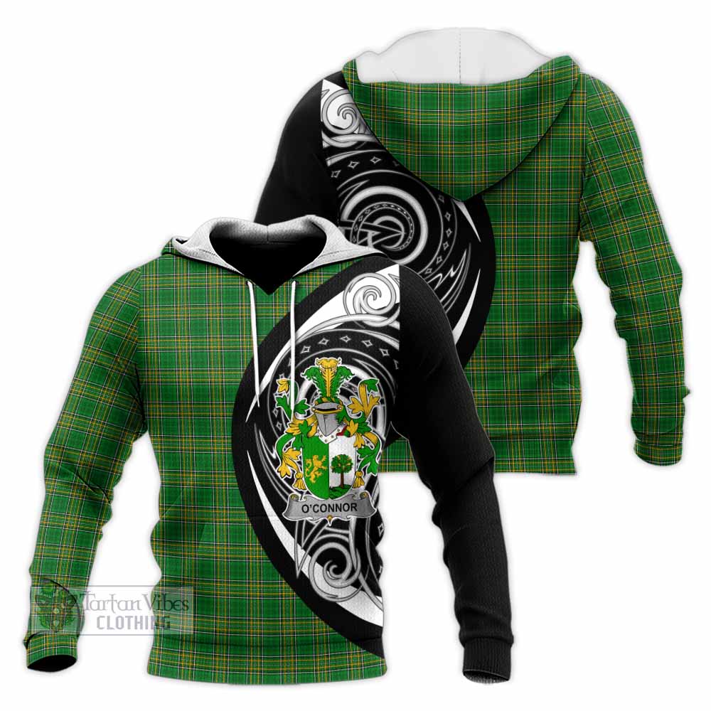 O'Connor (Sligo) Irish Clan Knitted Hoodie Celtic Circle Style - Tartan Vibes Clothing