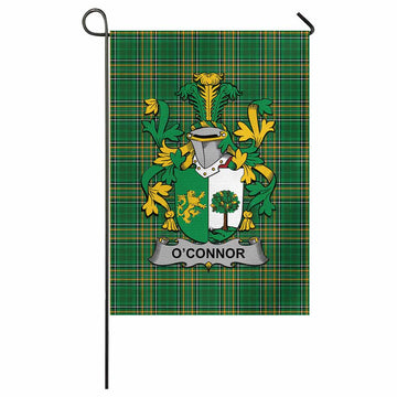 O'Connor (Sligo) Irish Clan Tartan Flag with Coat of Arms