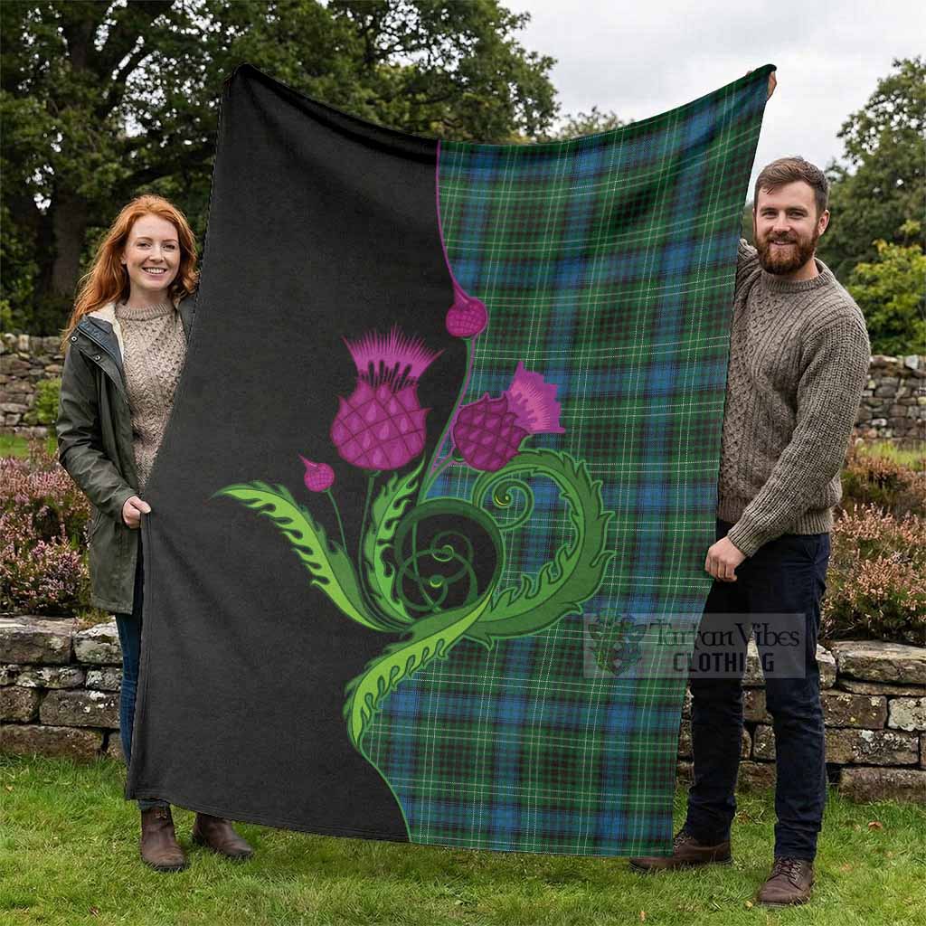 O'Connor Tartan Blanket Traditional Scottish Thistle - Tartan Vibes Clothing