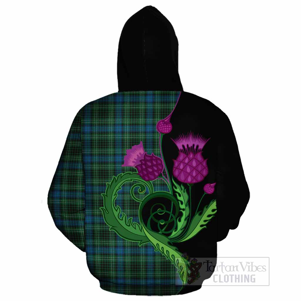 O'Connor Tartan Cotton Hoodie Traditional Scottish Thistle