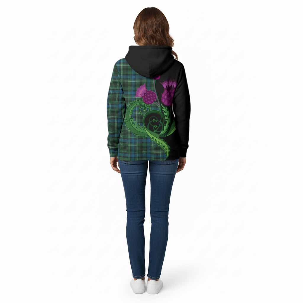 O'Connor Tartan Cotton Hoodie Traditional Scottish Thistle