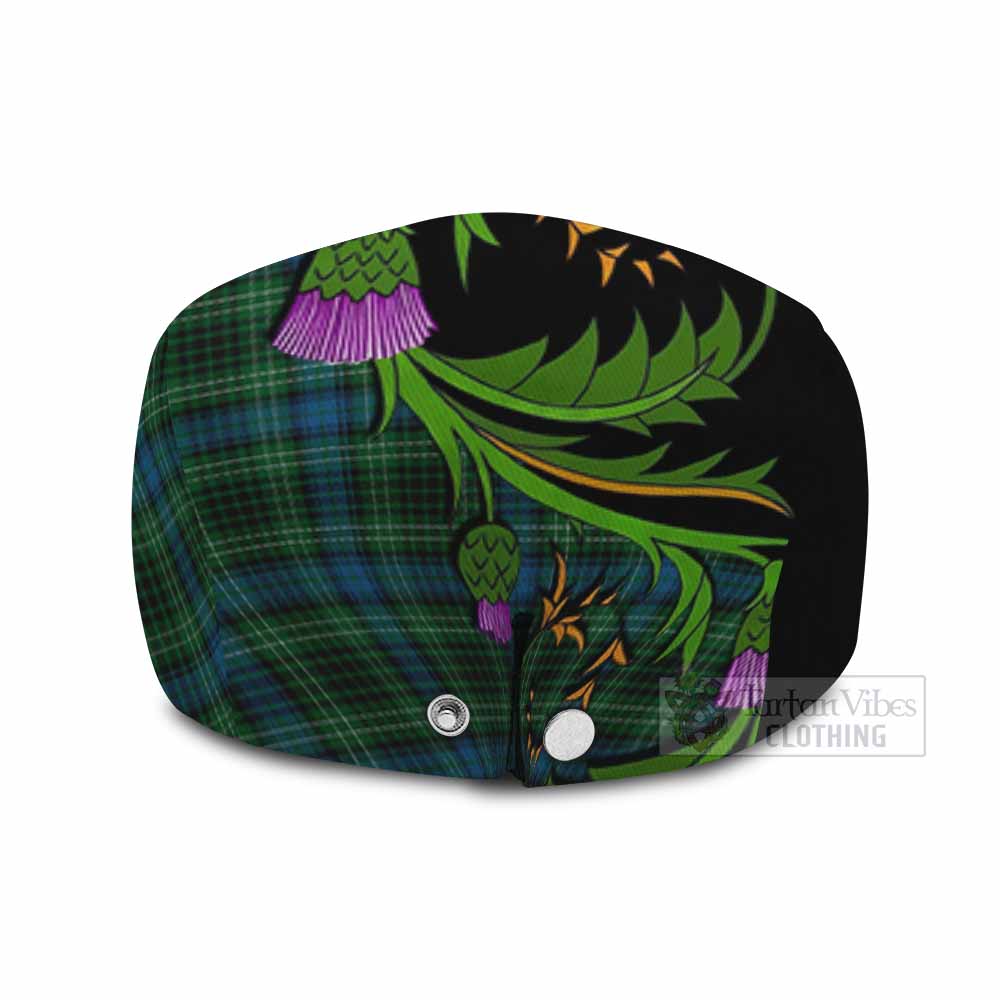 O'Connor Tartan Flat Cap, Jeff Cap Scottish Thistle Pride Heritage Art - Tartan Vibes Clothing