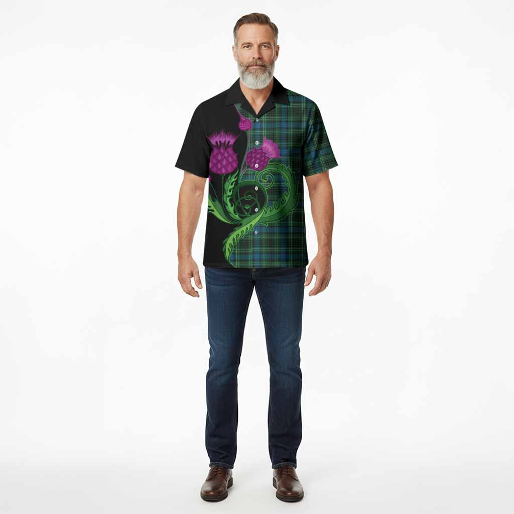 O'Connor Tartan Hawaiian Shirt Traditional Scottish Thistle