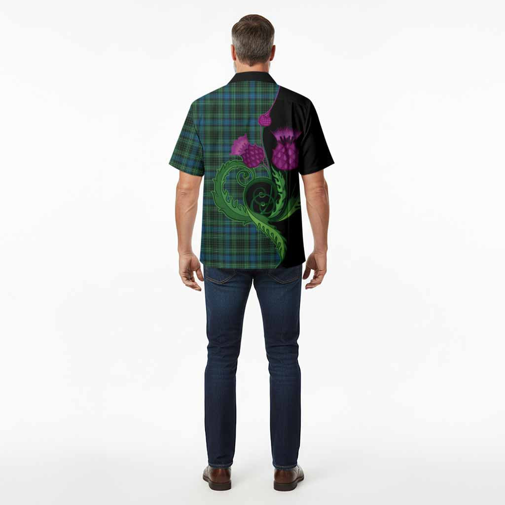 O'Connor Tartan Hawaiian Shirt Traditional Scottish Thistle