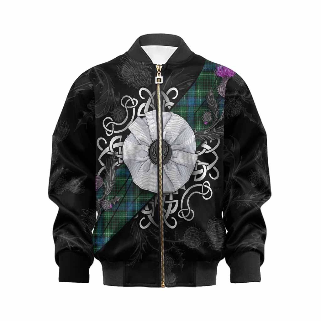 O'Connor Tartan Kid Bomber Jacket Jacobite White Rose Kid XS - Tartan Vibes Clothing
